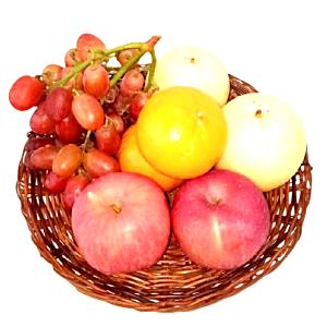 1 package (198 g) Fruit Tray with Carrots, Grapes, Apples