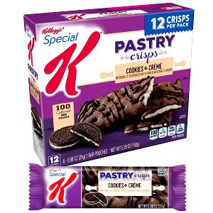 1 package (2 crisps) (25 g) Special K Pastry Crisps - Cookies & Creme