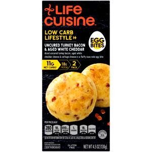 1 package (2 egg bite) (130 g) Uncured Turkey Bacon & Cheese Sous Vide Egg Bites