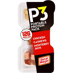 1 package (2 oz) P3 Portable Protein Pack Chicken Cashews Monterey Jack