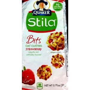 1 package (20 g) Stila Oat Clusters Bits - Strawberry