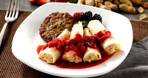1 package (203 g) Peanut Butter Crepe with Strawberry Compote