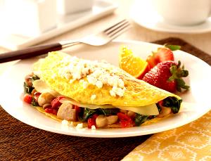 1 package (214 g) Spinach Mushroom Omelet with Waldorf Apples