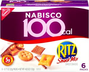 1 package (22 g) 100 Cal Ritz Snack Mix