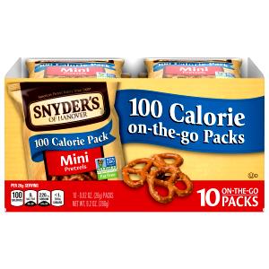 1 package (22 g) Mister Salty Yogurt Flavored Pretzels 100 Calorie Pack