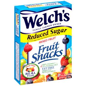 1 package (22.7 g) Fruit Snacks Mixed Reduced Sugar