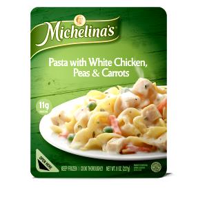 1 package (227 g) Pasta with White Chicken, Peas & Carrots