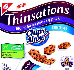 1 package (23 g) Thinsations Chips Ahoy