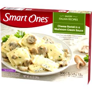 1 package (241 g) Cheese Ravioli in A Mushroom Cream Sauce