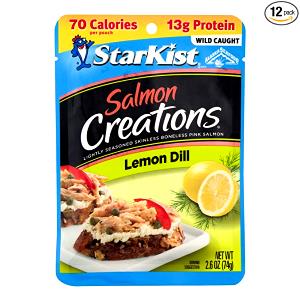 1 package (244 g) Salmon with Lemon Dill Sauce