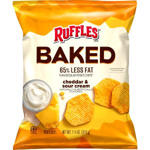 1 package (24.8 g) Oven Baked Cheddar & Sour Cream Potato Chips (24.8g)