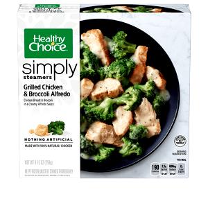 1 package (255 g) Grilled Chicken Alfredo with Broccoli