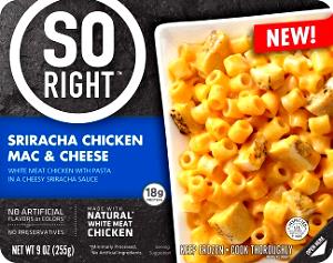1 package (255 g) Sriracha Chicken Mac & Cheese