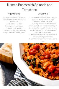 1 package (255 g) Tuscan Inspired Pasta