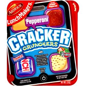 1 package (2.6 oz) LunchMakers Cracker Crunchers Bologna