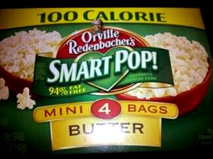 1 package (27 g) Smart Pop! 94% Fat Free Butter 100 Calorie Mini Bags