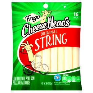 1 package (28 g) Cheese Heads String Cheese