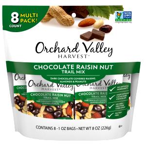 1 package (28 g) Chocolate Raisin Nut Trail Mix (28g)