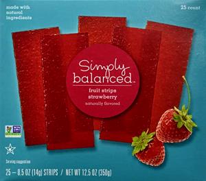 1 package (28 g) Simply Balanced Strawberry Slices