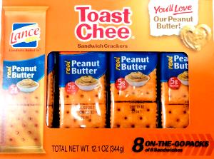 1 package (28 g) Toast Chee Real Peanut Butter Crackers (28g)