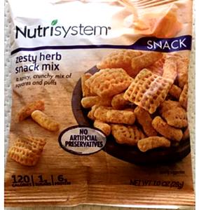 1 package (28 g) Zesty Herb Snack Mix