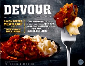 1 package (283 g) Bacon Topped Meatloaf with Smoky Garlic Mac & Cheese