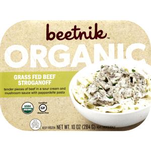 1 package (284 g) Grass Fed Beef with Mushroom Sauce