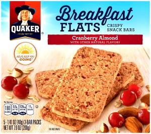 1 package (3 bars) (40 g) Breakfast Flats - Cranberry Almond
