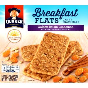 1 package (3 bars) (40 g) Breakfast Flats - Golden Raisin Cinnamon
