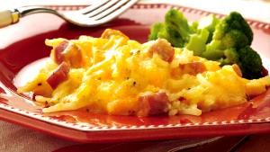 1 package (305 g) Hashbrown Casserole with Ham