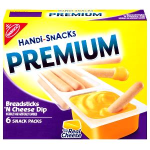 1 package (31 g) Handi-Snacks Breadsticks 
