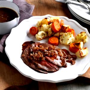 1 package (311 g) Beef with Vegetables in Red Wine Sauce