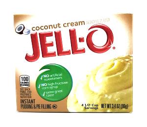 1 Package (3.12 Oz) Coconut Cream Puddings (Dry Mix)