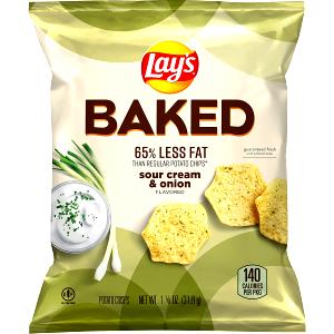 1 package (31.8 g) Oven Baked Sour Cream & Onion Chips (Package)