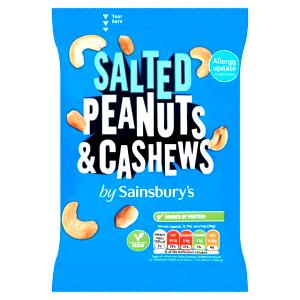 1 package (31.9 g) Salted Peanuts (31.9g)