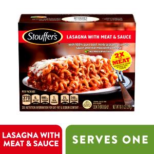 1 package (321 g) Lasagna & Meat Sauce