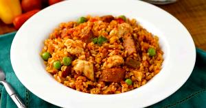 1 package (326 g) Chicken Paella with Andouille Sausage