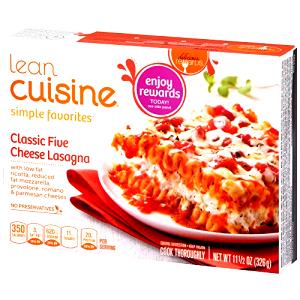 1 package (326 g) Simple Favorites Classic Five Cheese Lasagna