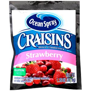 1 package (32.9 g) Craisins Strawberry