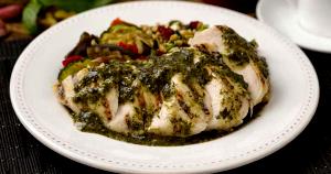 1 package (340 g) Grilled Chicken Pesto with Farro Salad