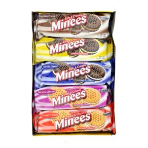 1 package (35 g) Minees Rich & Creamy Sandwich Cookies - Strawberry Creme