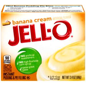 1 Package (3.5 Oz) Banana Puddings (Dry Mix, Instant, with Added Oil)