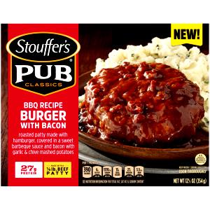 1 package (354 g) Pub Classics BBQ Recipe Burger with Bacon