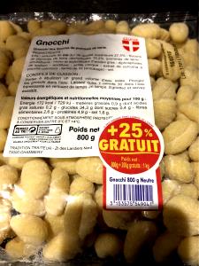 1 package (355 g) New York Gnocchi