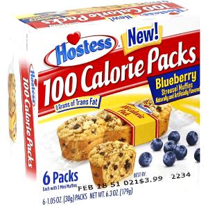 1 package (37 g) Mini Blueberry Muffins (100 Calorie Packs)
