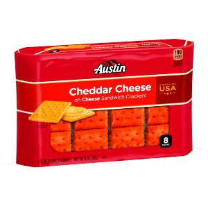 1 package (39 g) Cheddar Cheese on Wheat Crackers