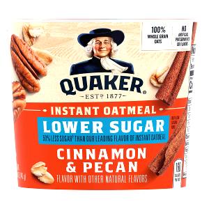 1 package (40 g) Instant Oatmeal 50% Less Sugar Cinnamon Pecan