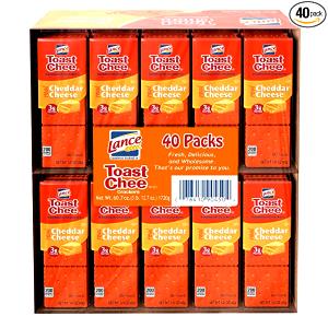 1 package (40 g) Toast Chee Real Cheddar Cheese Sandwich Crackers