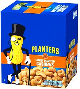 1 package (42 g) Honey Roasted Cashews (Package)