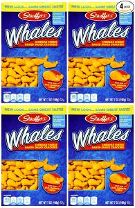 1 package (43 g) Whales with Real Cheddar Cheese Baked Snack Crackers (Package)